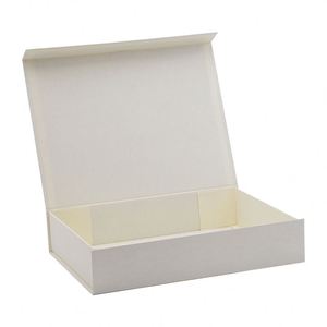 Boîte cadeau magnétique personnalisée couleur ivoire, en stock, impression sur mesure, vente en gros - Product Image 3