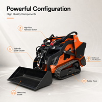 Chargeuse compacte FULCORE Euro 5/EPA 24HP pour l'exportation, idéale pour la rénovation résidentielle et les projets commerciaux