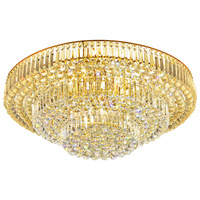 Lustre de plafond rond en cristal pour chambre à coucher française, luminaire de luxe pour villa, salon, hall d'hôtel, luminaires personnalisés