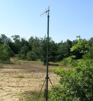 Les zones villageoises utilisent un mât télescopique manuel de 15m 18m 20m 25m 30m pour antenne Yagi