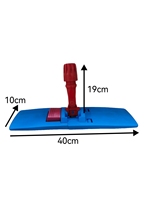 Cadre de vadrouille plat de style européen avec manche en aluminium poignée en plastique pliante tête en tissu de coton pour le nettoyage et le dépoussiérage