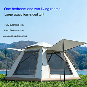 <span class=keywords><strong>Tente</strong></span> de camping portable pour 3-4 personnes, entièrement automatique, à ouverture rapide, une chambre, utilisable en toutes saisons, pour la protection contre le soleil et la pluie - Product Image 1