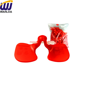 แว่นตาป้องกันไก่ต่อย WANJIA แบบใช้ซ้ำได้ ทำจากพลาสติก สีแดง ป้องกันไก่ต่อย ป้องกันนกกระทาต่อย - Product Image 6