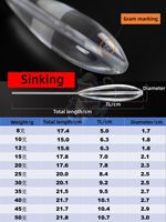 Nouveau 6g-80g Flottant Sbirolino naufrage Bombette suspension posen pêche filature flotteur longue coulée flotteurs