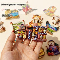 Imanes de Refrigerador 3D con Resina del Lago Kanas de Xinjiang, Manzanas Aromáticas de Tianshan, Recuerdos de Viaje Perfectos, Regalos Transfronterizos