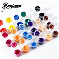 Bo Yi Xuan – Ensemble de pots de peinture acrylique connectés, non toxiques et lavables, pour enfants, étudiants, bricolage, dessin, artisanat et fournitures artistiques