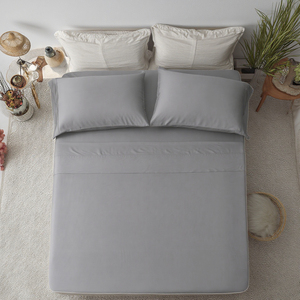 Set di biancheria da letto in fibra di bambù naturale eco-friendly all'ingrosso Set di biancheria da letto Queen Twin taglie copripiumino di raffreddamento con borsa in fogli imballata - Product Image 3