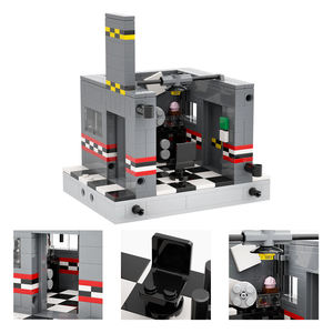 Peluches <span class=keywords><strong>FNAF</strong></span> Stage, figurines Freddy Foxy, ensembles de blocs de construction, kits DIY, briques MOC, jouets pour enfants, Mould King MOC1283 - Product Image 6