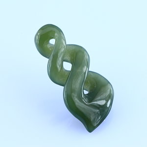 Liontin kalung ukir kait ikan Nephrite permata ethurkanada - Product Image 5