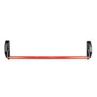 Barre anti-panique de haute qualité pour porte à feuille unique, en alliage d'aluminium, pour porte coupe-feu