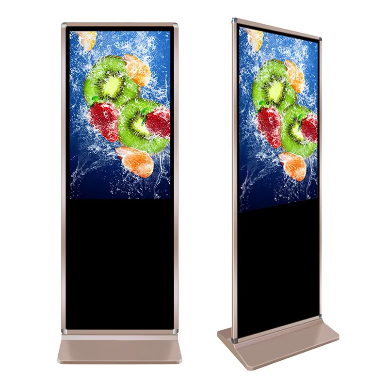 32 43 55 65 Inch Vrouw 4K Floor Stand Touch Screen Leverancier Digital Signage Reclame