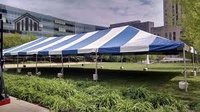 Tente de réception pliable en aluminium durable avec auvent en PVC pour événements marketing, exposition commerciale, simple 3x4.5 en polyester