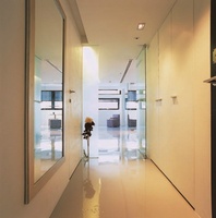 Miroir de sol pour salle de bain, style moderne, sans cadre, anti-explosion, verre soufflé à la main, épaisseur 5 mm