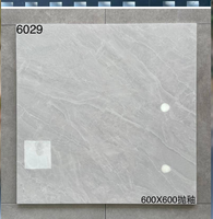 Carreaux de sol en céramique gris antidérapants, design moderne, 600x600, aspect marbre brillant, pour salon et salle de bain