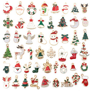Mixed Styles Christmas <strong>Charms</strong> Pendants DIY Jewelry for Necklace Bracelet Making Accessaries Kids Gift - Product Image 1