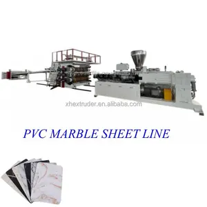 High Gloss Marble Uv Sheet Wall Panel Pvc Artificial Marble Making Machine