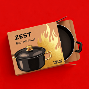 Boîte d'emballage en carton ondulé en papier kraft personnalisée, boîtes d'expédition pliables pour emballages <span class=keywords><strong>de</strong></span> casseroles antiadhésives, d'ustensiles <span class=keywords><strong>de</strong></span> cuisine - Product Image 3