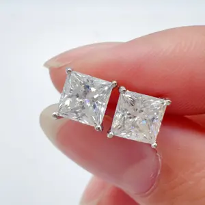 힙합 공급 스털링 실버 earings 보석 여성 vvs moissanite 스터드 귀걸이