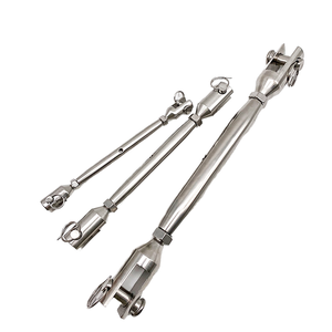 Tenditore a vite a corpo chiuso in acciaio inox 316 per uso marino, con ganasce da 20 mm, per tensionamento funi, accessori per yacht e imbarcazioni - Product Image 6