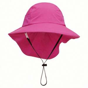 Summer New Children's Casual Cycling <b>Leaf</b> Pattern <b>Light</b> Breathable Mesh Sun Protection Bucket Hat - Product Image 6