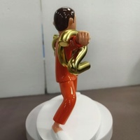 Escultura Ajustable de Fibra de Vidrio de Maestro de Kung Fu, Figura de Tai Chi de Dibujos Animados para Decoración Festiva y del Hogar