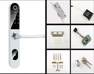 Safety Digital Electronic Handle Smart <strong>Lock</strong> Touch Screen Biometric Fingerprint Grill Door <strong>Lock</strong> with Ble WiFi TTlock <strong>App</strong> for Home - Product Image 6