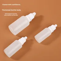 Flacon distributeur de pigments cosmétiques Petit compte-gouttes d'encre en plastique avec base en PP Capacité de 3ml 5ml 10ml 15ml 20ml 30ml 50ml 100ml