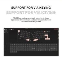 CIDOO ABM066 Alice Kit de clavier mécanique 3 modes Bluetooth/2.4Ghz/Konb filaire Kit personnalisé programmable VIA