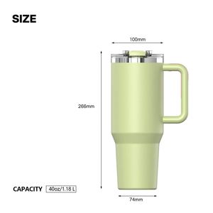 2026 Tumbler 40oz Leak-proof Screw-on <b>Lid</b> for Stainless Steel Travel Tumbler <b>Cup</b> Travel Mugs - Product Image 2