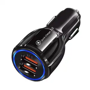Duai Bowling Pot Super Fast USB Chargeur de voiture pour iPhone pour Huawei pour Samsung 18W 15W Adaptateur de charge rapide