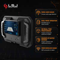 Détecteur radar portable LD-RII MIMO UWB à batterie 10 heures, détection traversant les murs, 3 cibles, 100 m, WiFi, IP65, haute précision, pour le sauvetage