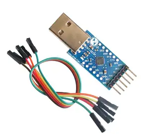 Módulo convertidor de Serie USB 2,0 a TTL UART, convertidor de serie CP2104 STC PRGMR, reemplazo CP2102 con Cables Dupont