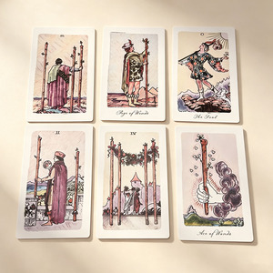 Jeu de cartes de divination spirituelle <span class=keywords><strong>Oracle</strong></span> pour lecteurs professionnels, 78 cartes de tarot classiques avec guide dans une boîte pliable pour débutants - Product Image 2