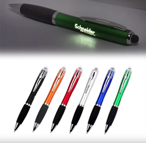 Light Laser <b>LED</b> Ballpoint Design Touch Screen Quality Plastic Stylus Wholesale Advertising Pens Promotion Custom with Light Logo - Product Image 2