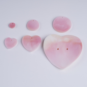 Tùy chỉnh Nữ Hoàng vỏ ốc xà cừ vòng/hình trái tim khắc tự nhiên vỏ màu hồng DLY khoan hạt quần áo nút phụ kiện trang sức - Product Image 3