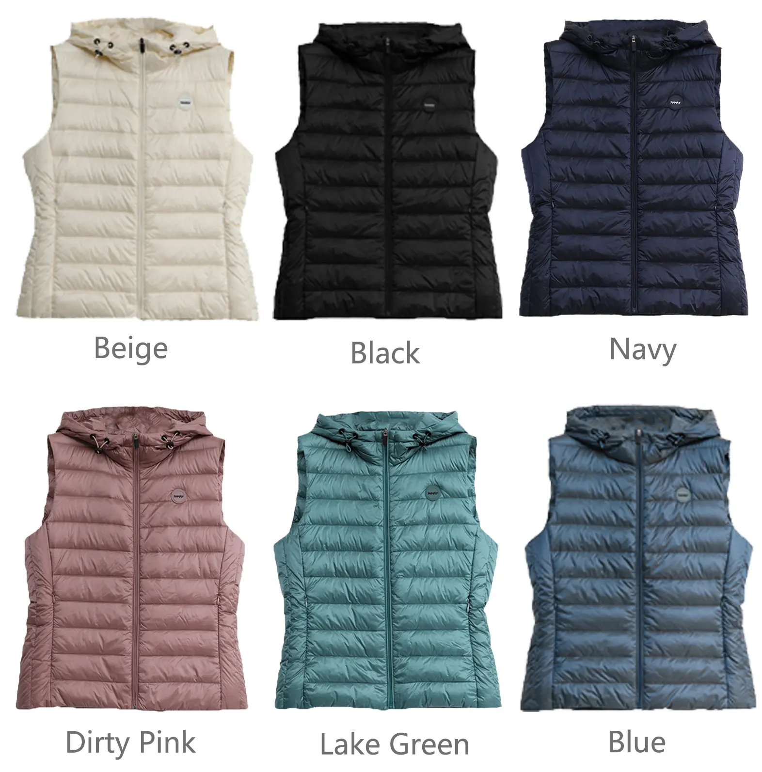 Wholesale Jacket Warm Lightweight Chaleco Hooded Bubble For Women's Vests Waistcoats Winter Warm Duck Down Puffer Vest