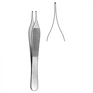 Micro-Adson Forceps <b>12</b> cm / 4-3/4 Inch With Platform Stainless Steel Microsurgical Forceps Medical Instrument for Precise Tissue - Product Image 1
