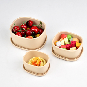 Wholesale Silicone <b>Bento</b> <b>Lunch</b> <b>Box</b> With Lid, Nesting Leakproof Food Storage Container Set, Microwave & Dishwasher Safe, OEM ODM - Product Image 6
