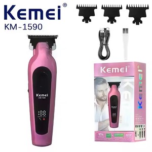 KM 1590, recortadora de barba profesional, corte de pelo de peluquero, maquinilla de afeitar eléctrica <span class=keywords><strong>para</strong></span> hombres, Kit de aseo, corte de pelo de peluquero, afeitado - Product Image 3