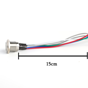 16mm Acier Inoxydable Étanche Filaire Ws2812 Led Personnalisé Rgb Momentané Boutons Poussoirs Interrupteur - Product Image 2
