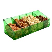Support de présentation en acrylique transparent de qualité alimentaire pour gâteaux et bonbons, organisateur et présentoir, vente en gros ODM/OEM
