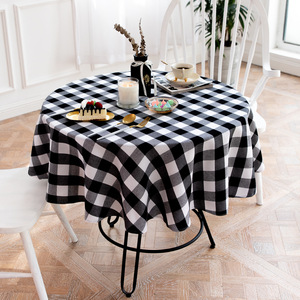Paño de tabla de la boda Buffalo Check de mesa manteles redondos para comedor - Product Image 3