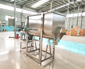 Industriemischer 100kg 200kg 500kg Edelstahlmischer Horizontaler Riemenmischer Trockenpulver-Mischanlage - Product Image 1