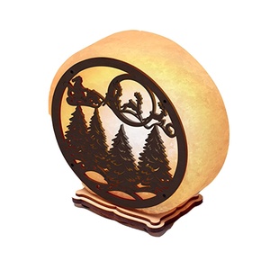 Himalayan 3D <b>Tree</b> Plate With Salt Lamp With Individual Packing and Shrink Wrap Box-Sian Enterprises - Product Image 1