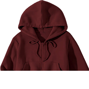 Sweat à capuche d'hiver pour femme, personnalisable avec logo frontal, 100% coton molletonné 300g, respirant, séchage rapide, couleur et taille personnalisables - Product Image 4