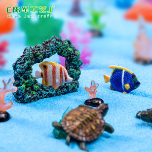 Chenjun Micro-paysage Poisson, Tortue, Récif de Corail, Pierre, Aquarium, Aménagement Paysager, Accessoires Décoratifs Diy, S - Product Image 5