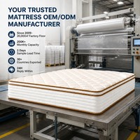 Matelas Super King Single Eurotop à ressorts ensachés indépendants en mousse, système de sommeil orthopédique du fabricant