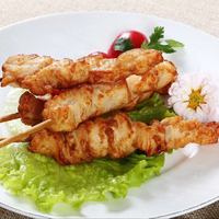 Steak de cuisse de poulet rôti naturel en vrac pour OEM, 120g, mariné