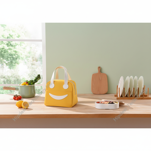 Sac à déjeuner écologique et portable pour 2 personnes, pour femmes et enfants, isotherme recyclable avec fermeture éclair, fabriqué en polyester durable - Product Image 1