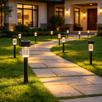 Lampe solaire LED à piquet, étanche, pour jardin, allée, pelouse, cour, décoration extérieure